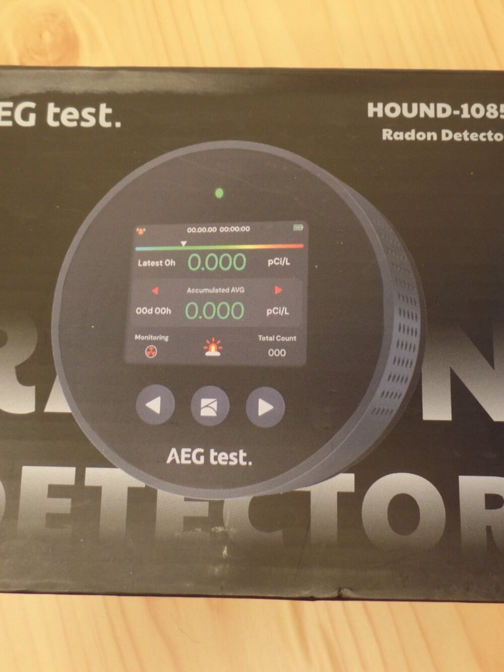 AEG Test Hound-1085 Radon Detector - USED Working unit